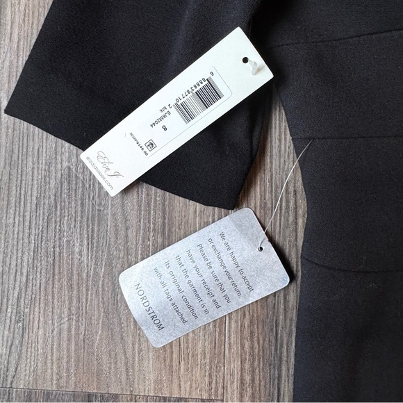 Eliza J black pleated top fit and flare dress size 8 NWT - Picture 8 of 10